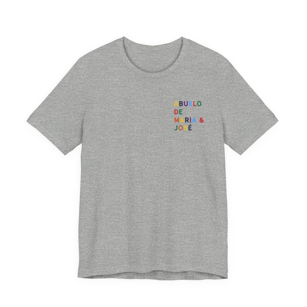 Camiseta Abuelo de con nombre multicolor