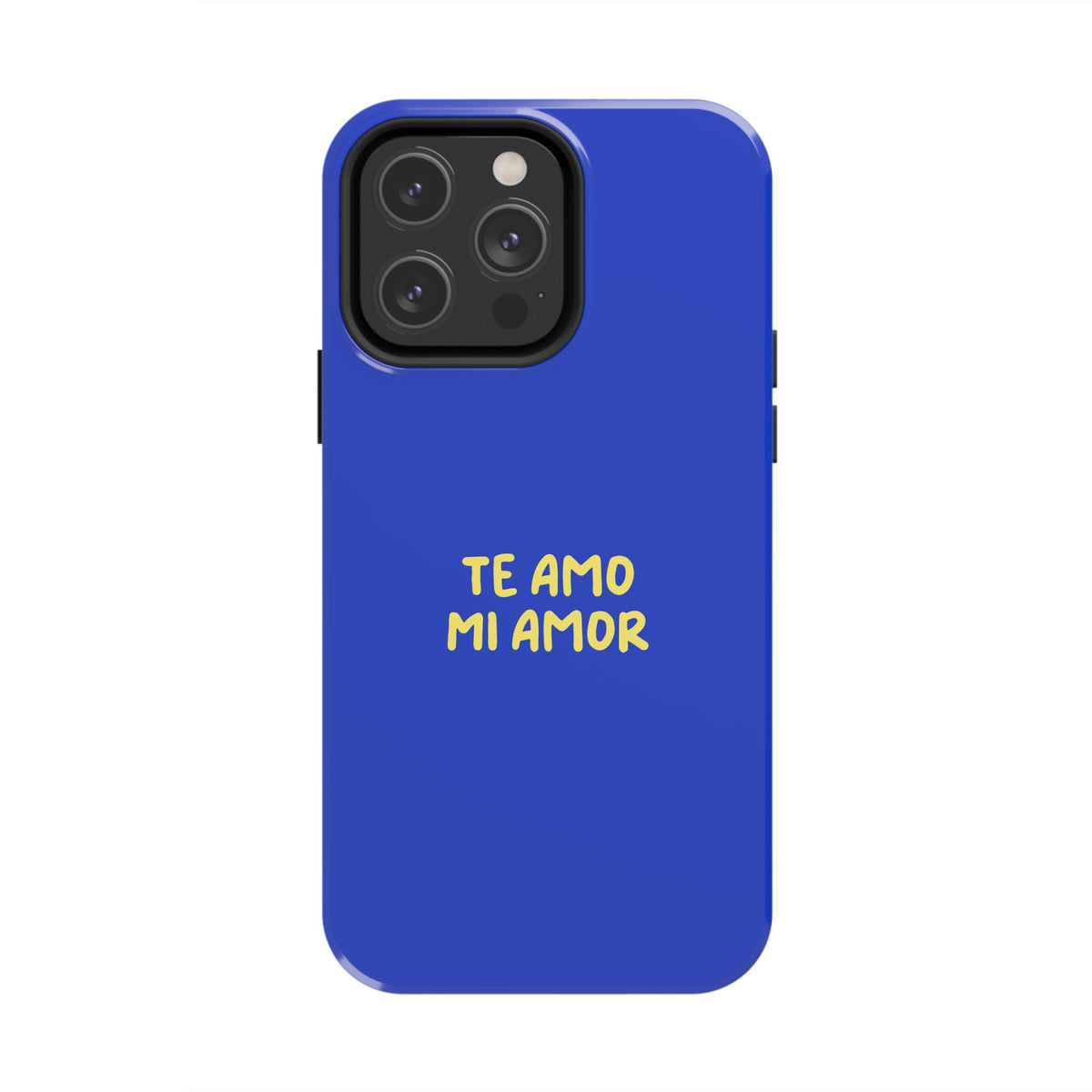 Blue Phone Case with Custom Text
