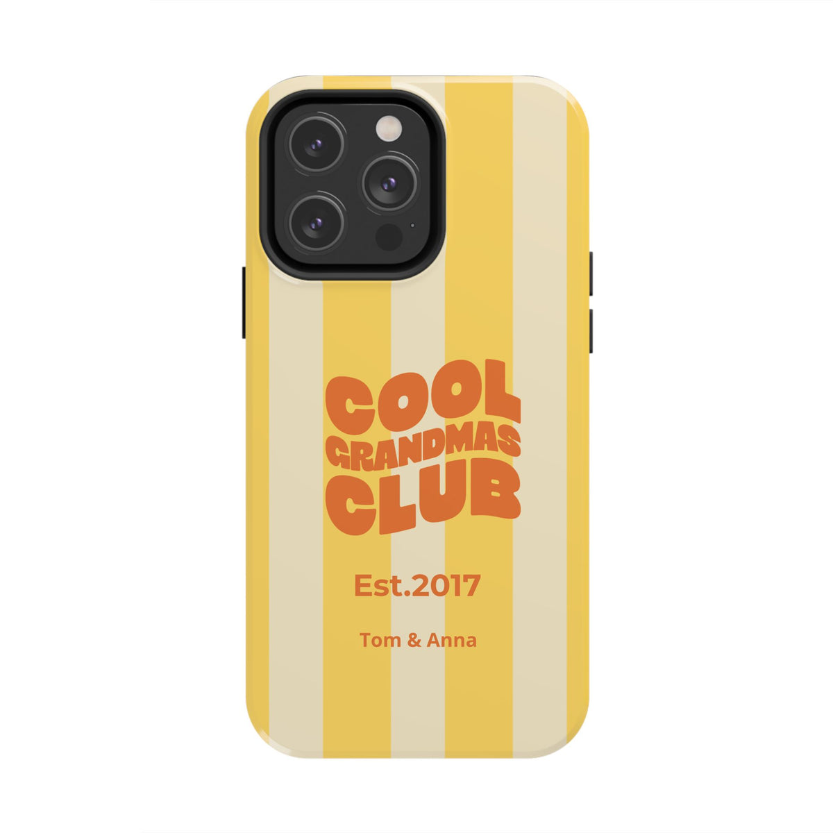 Funda de teléfono Club de abuelas geniales y nombres de niños