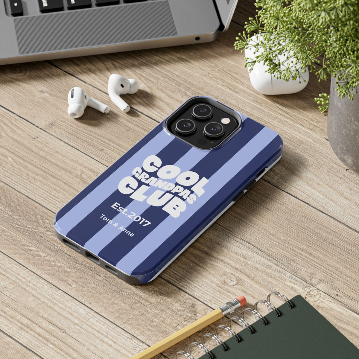 Funda para Teléfono Club de Abuelos Geniales y Nombres de los Nietos
