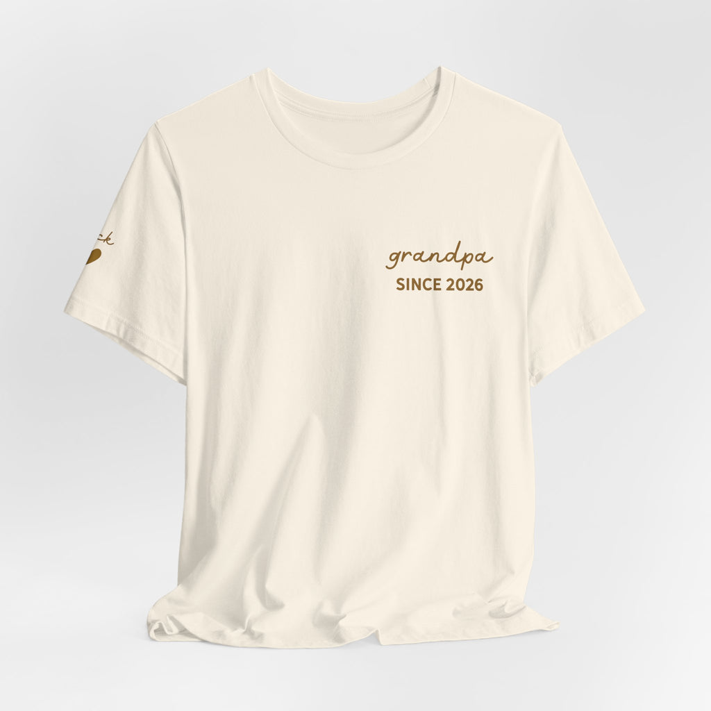 Camiseta personalizada "Abuelo desde" estampada con nombres