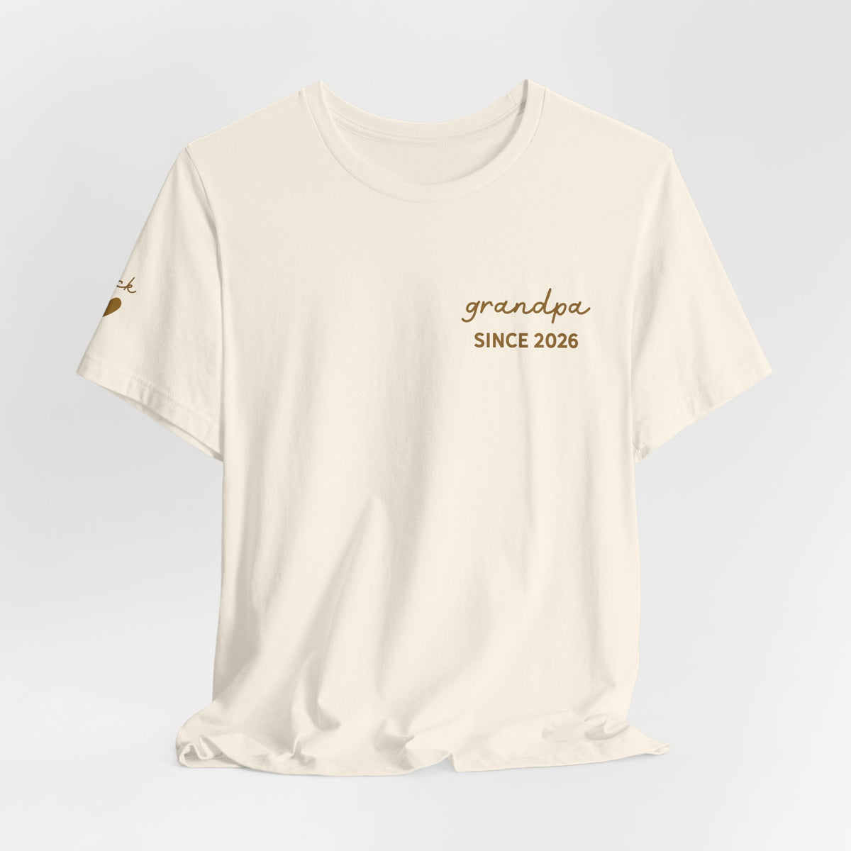 Camiseta personalizada "Abuelo desde" estampada con nombres