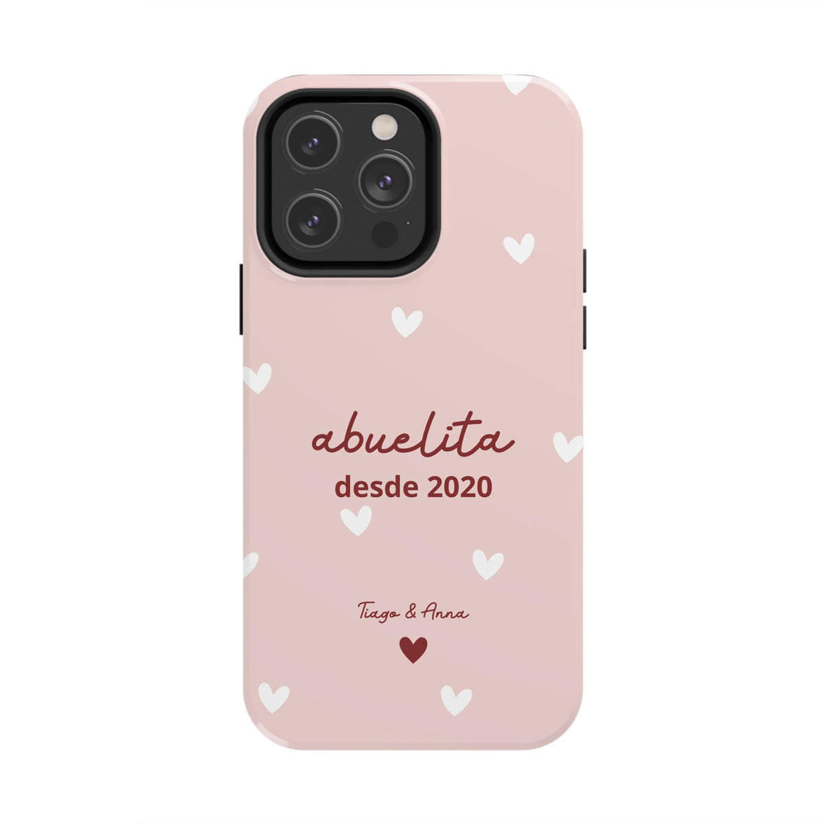 Funda personalizada de mamá o abuela con fecha y nombres