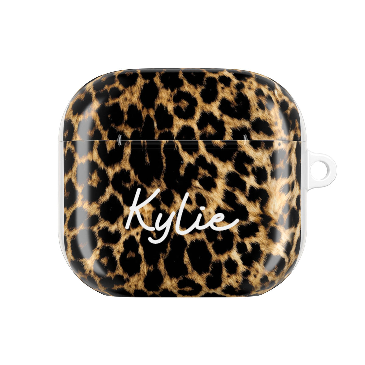 Leopard Print AirPods Case with Personalized Name