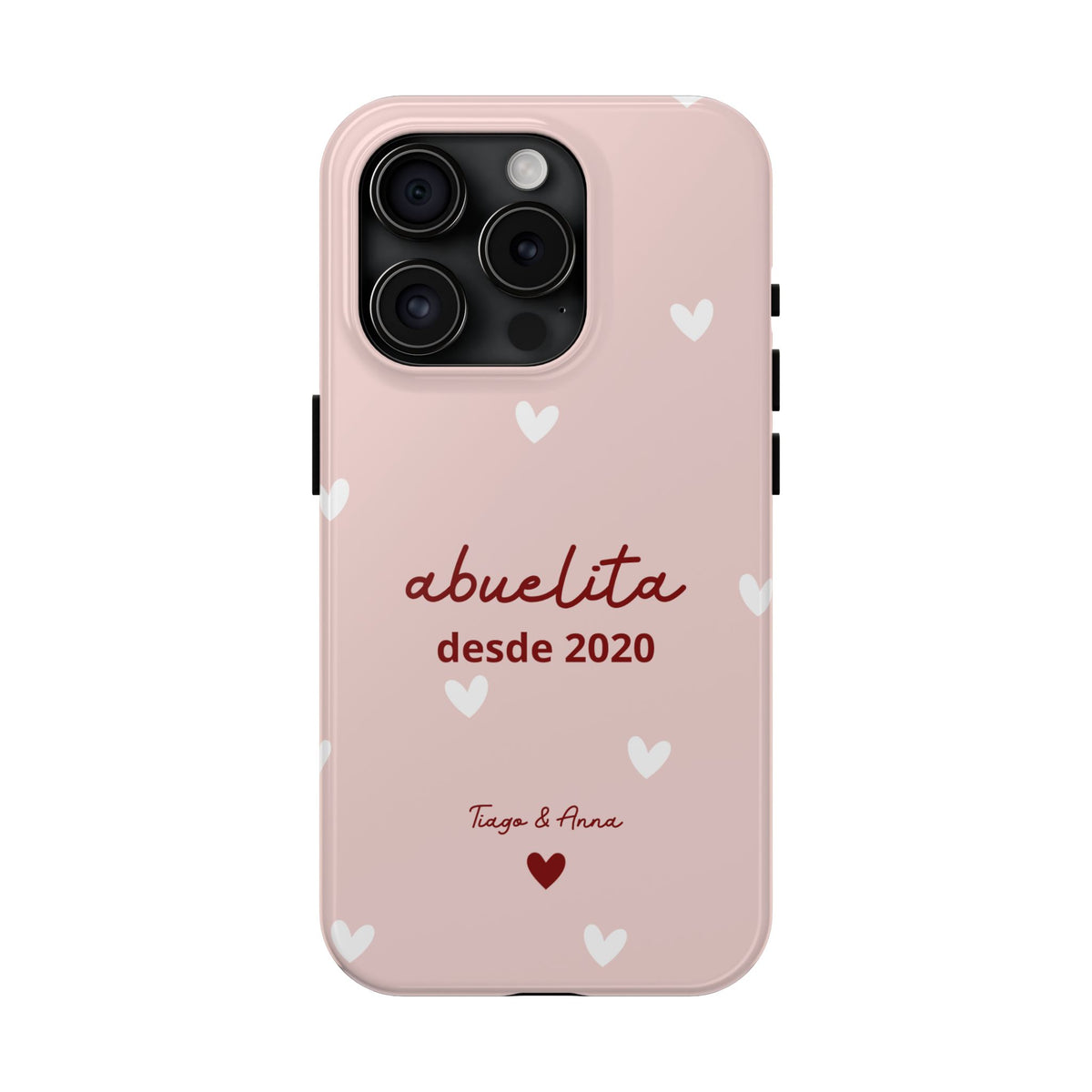 Funda personalizada de mamá o abuela con fecha y nombres