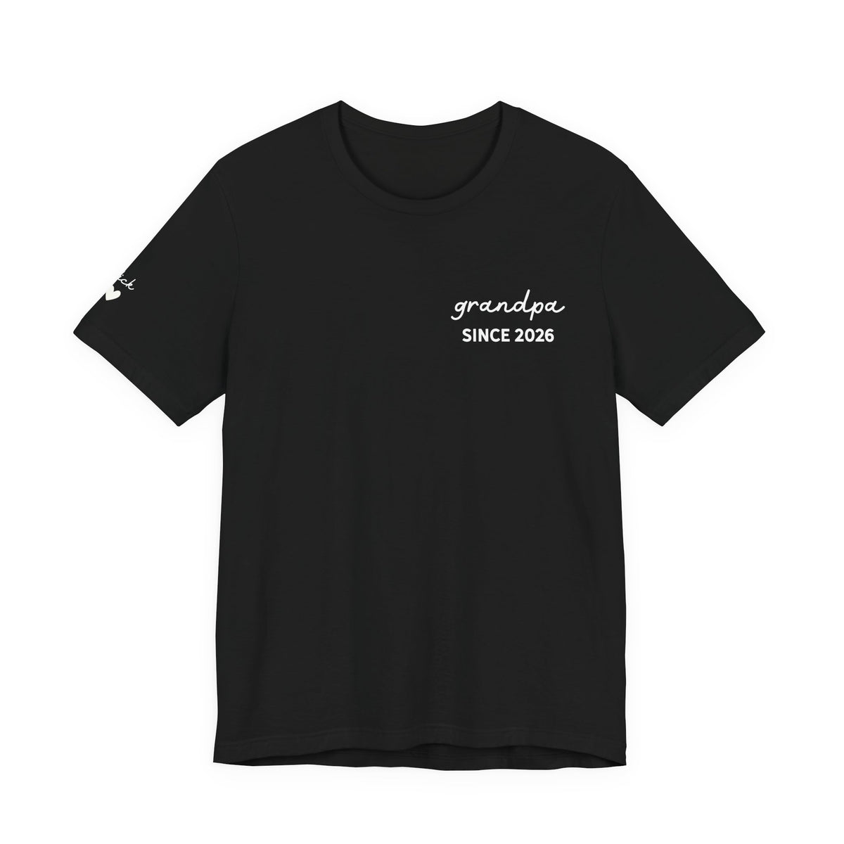 Camiseta personalizada "Abuelo desde" estampada con nombres
