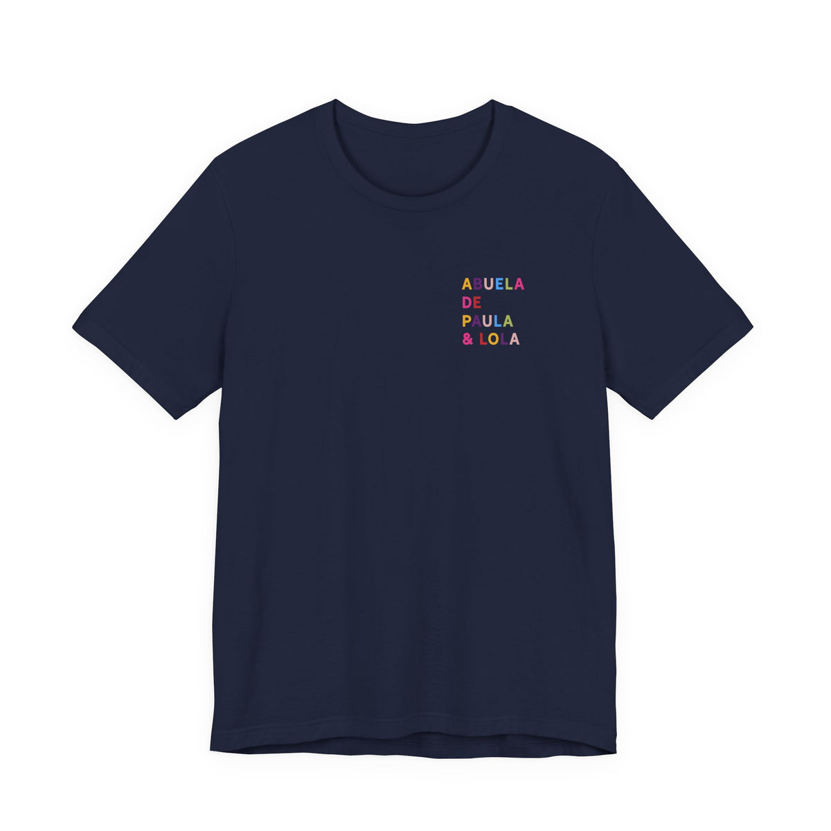 Camiseta multicolor personalizada para la abuela
