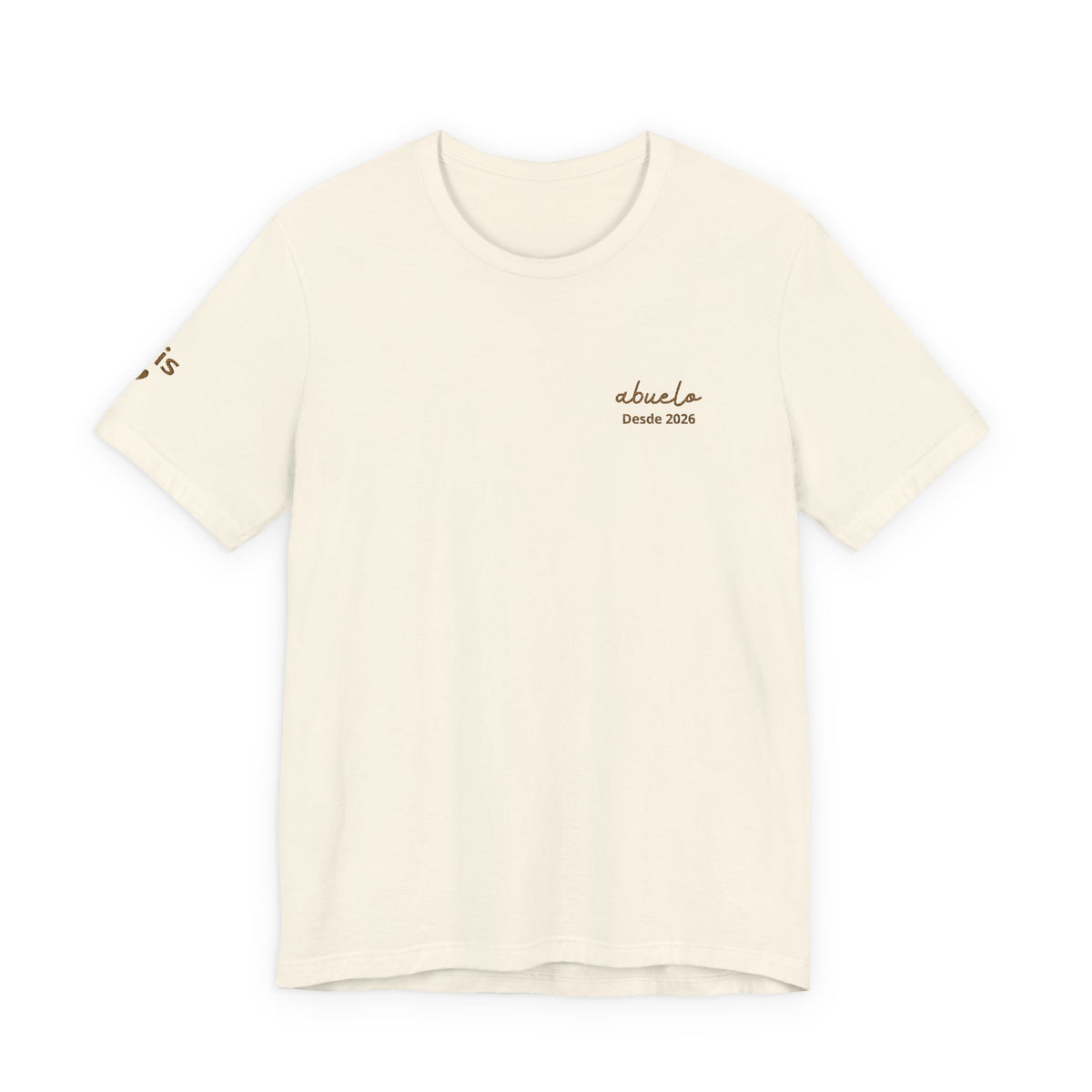 Camiseta bordada "Abuelo desde" personalizada