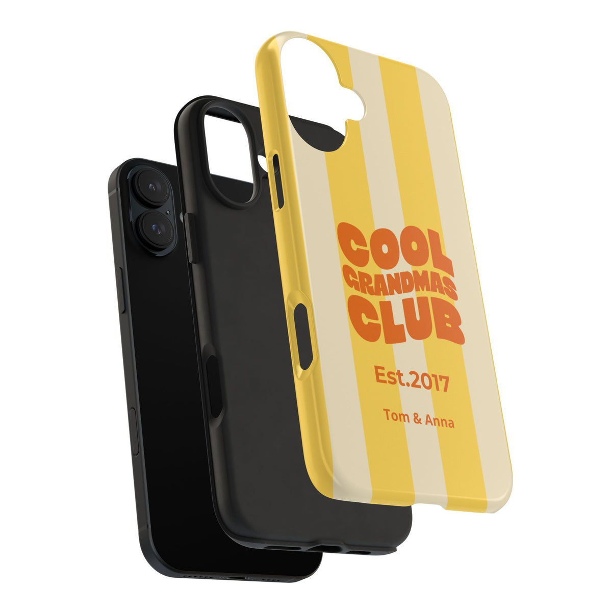 Funda de teléfono Club de abuelas geniales y nombres de niños