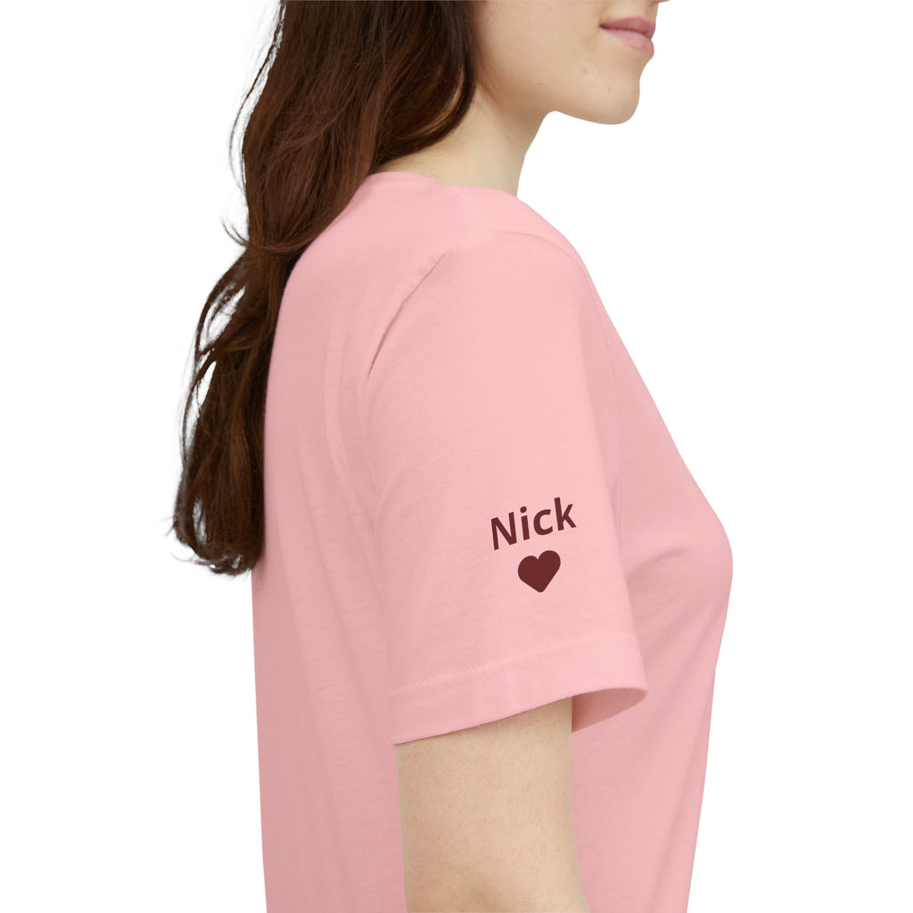 Camiseta Club de Abuelas Geniales y Nombres de Nietos en la Manga