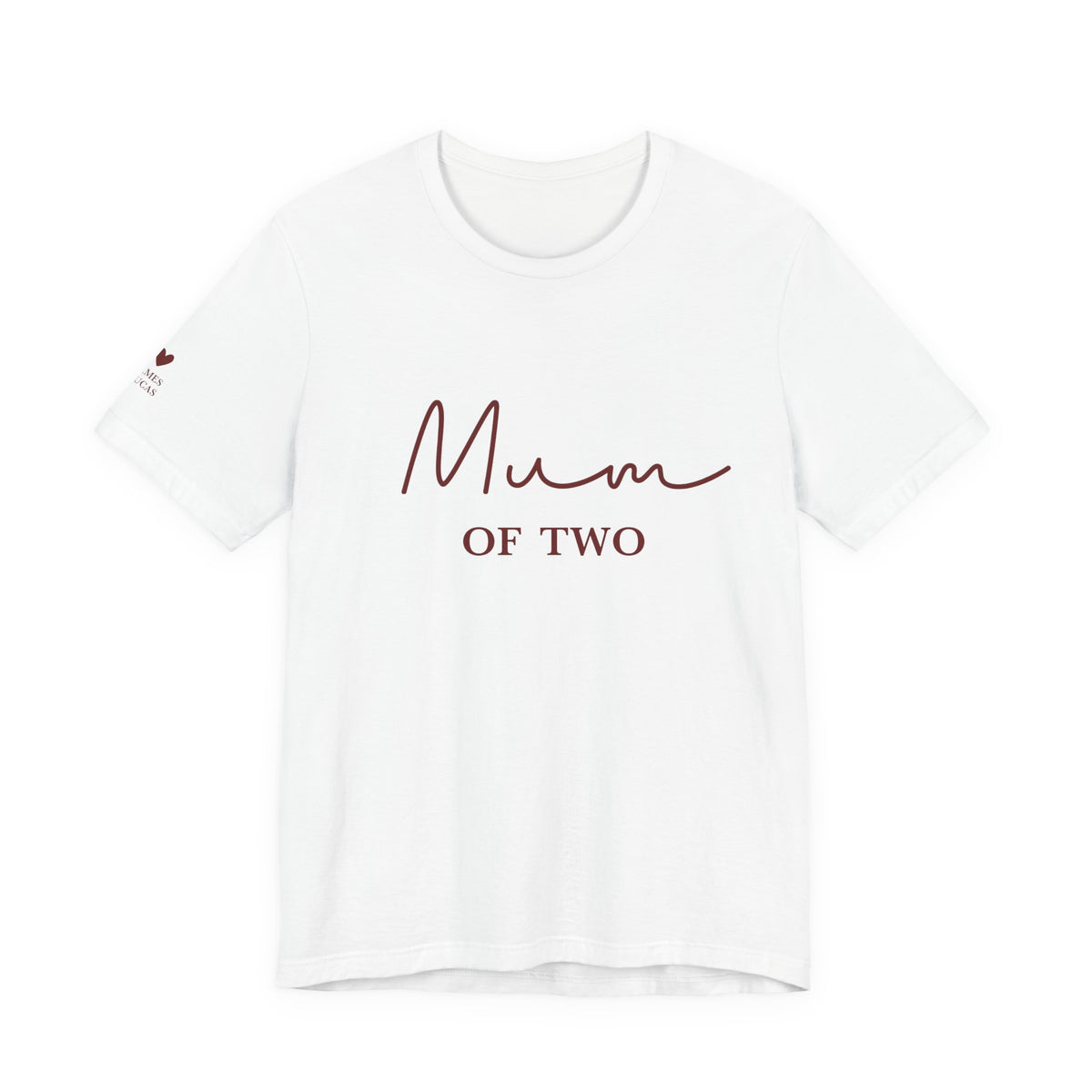 Camiseta Mamá de y nombres personalizados