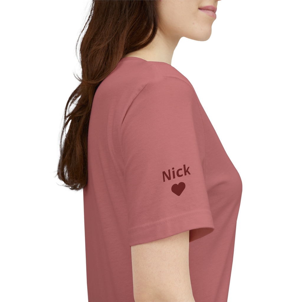 Camiseta Club de Abuelas Geniales y Nombres de Nietos en la Manga