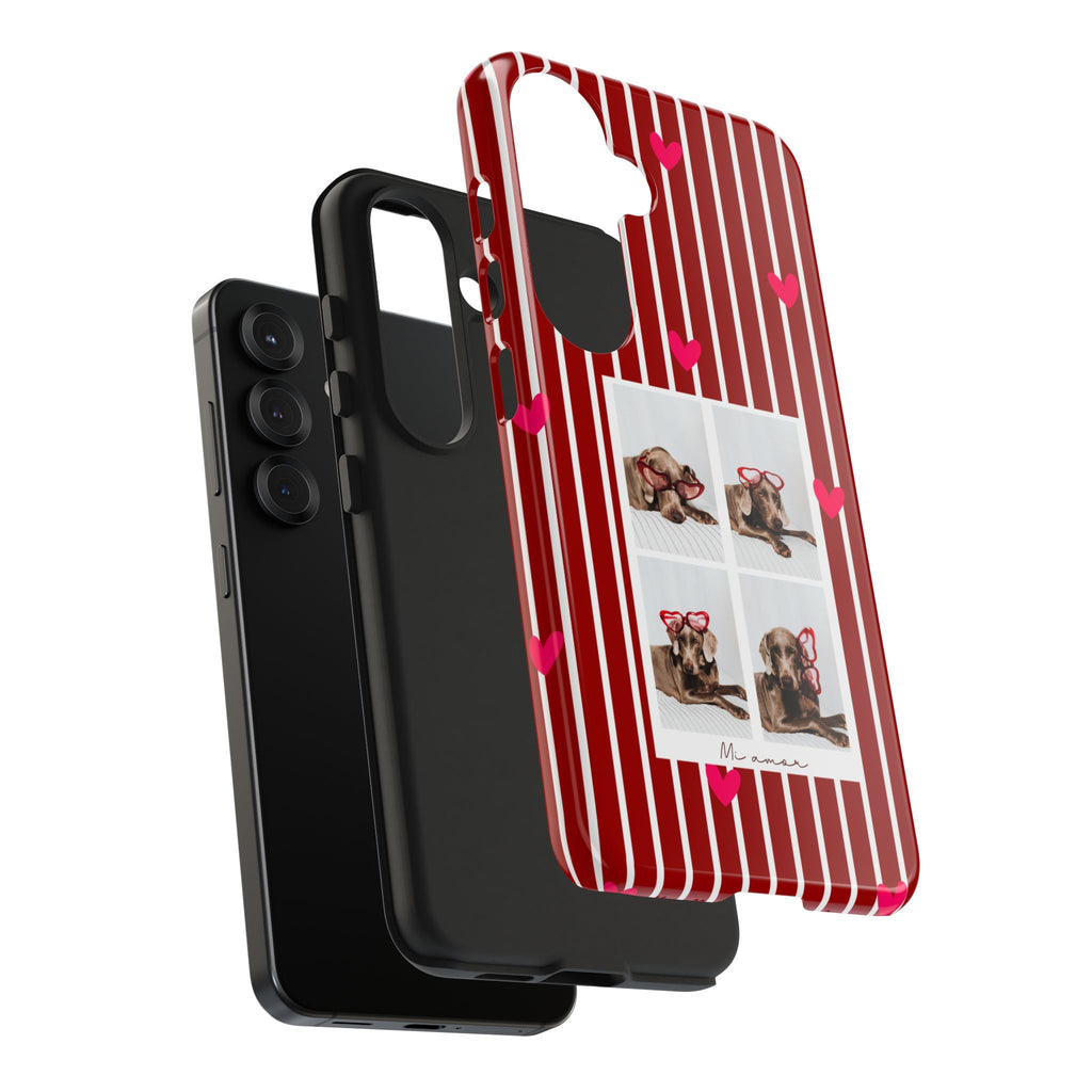 Funda de teléfono estilo cabina de fotos