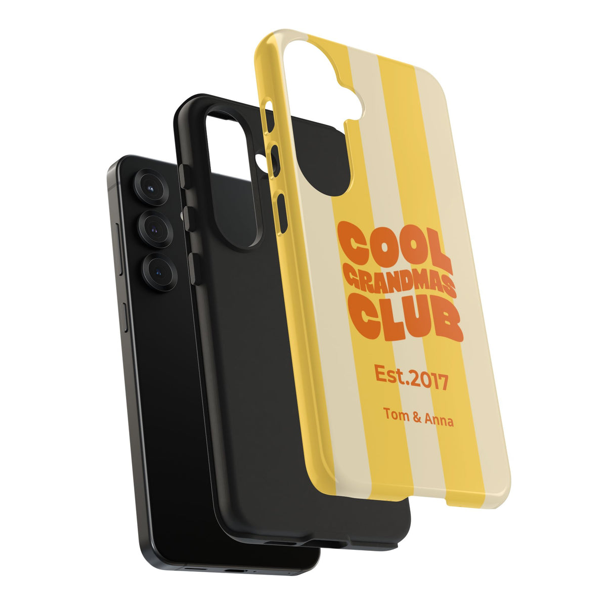 Funda de teléfono Club de abuelas geniales y nombres de niños