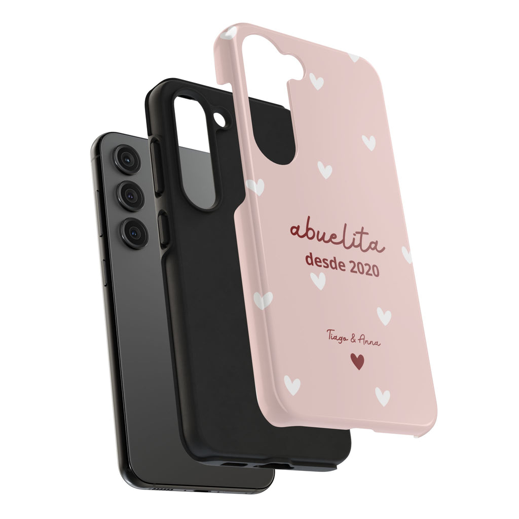 Funda Mamá o Abuelita Personalizada con Fecha y Nombres