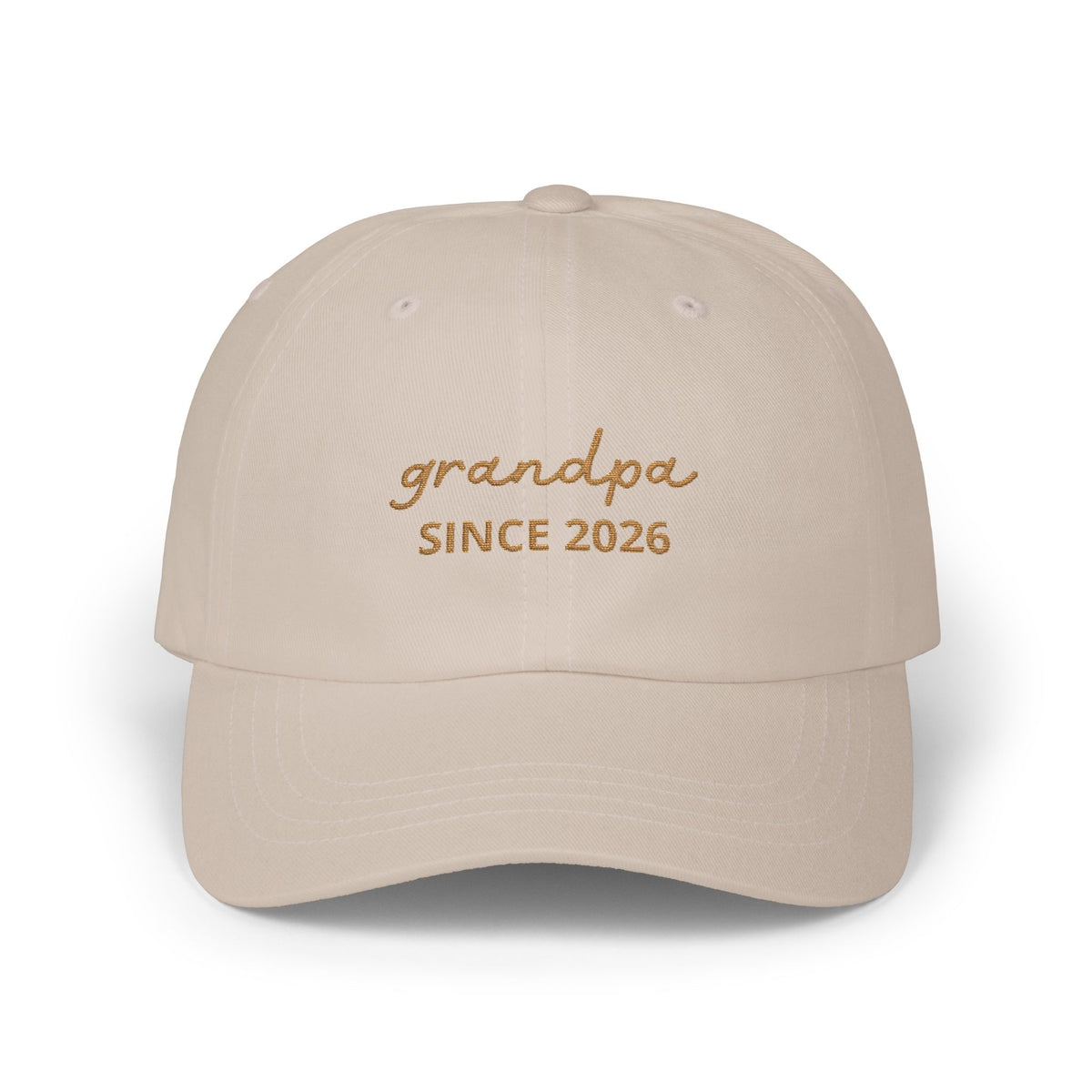 Gorra del abuelo desde fecha bordada