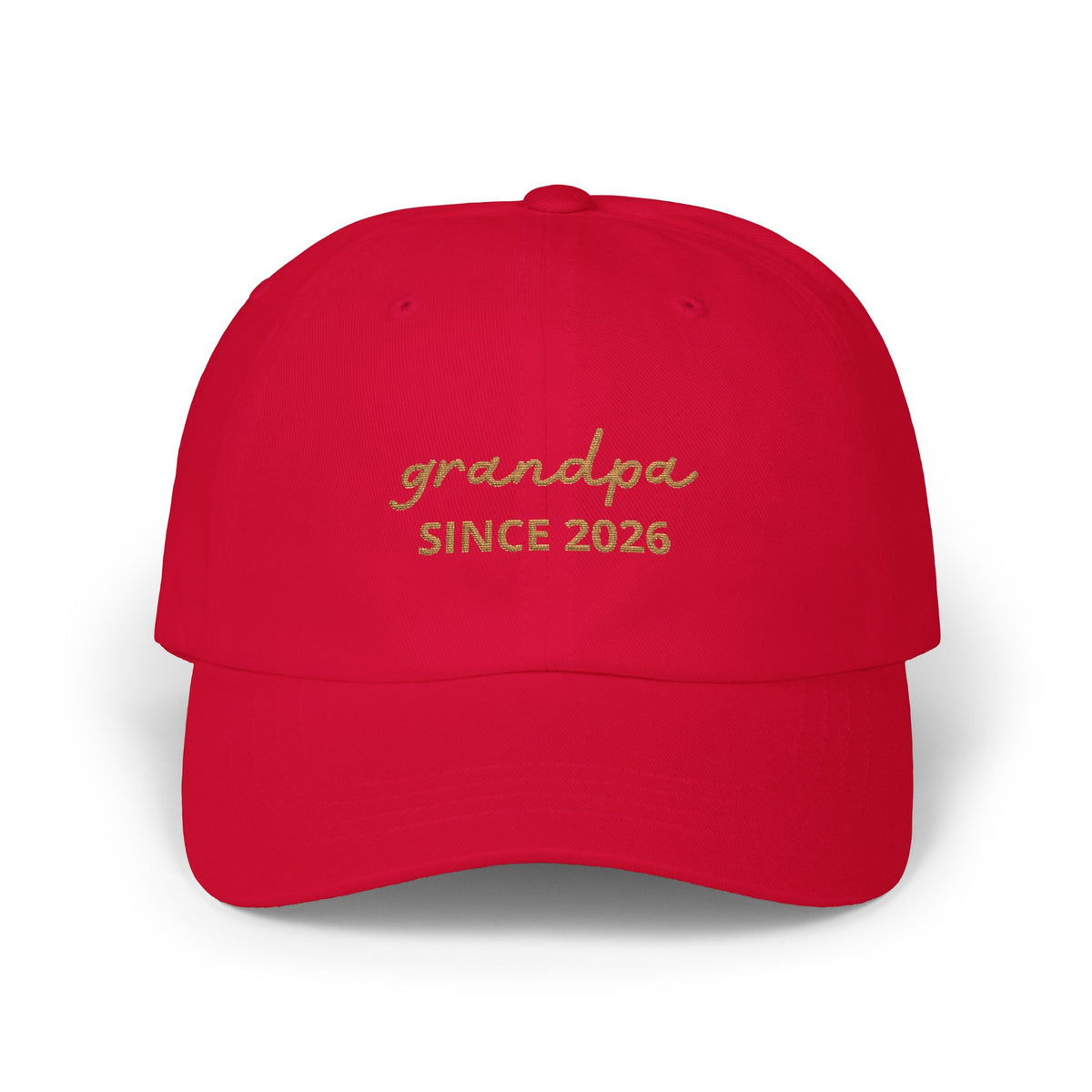 Gorra del abuelo desde fecha bordada