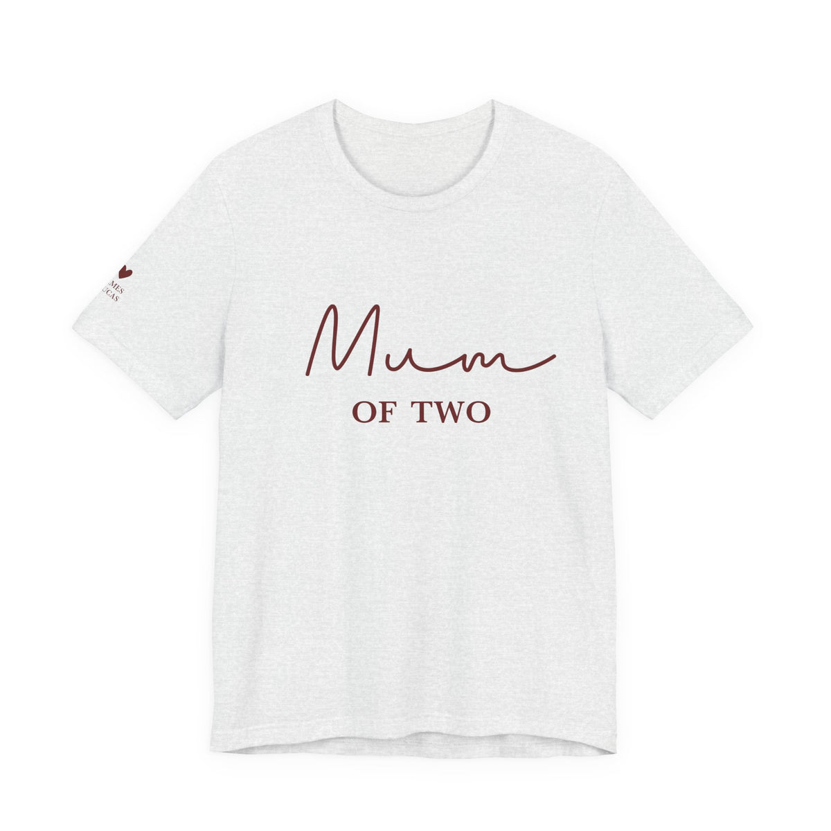 Camiseta Mamá de y nombres personalizados