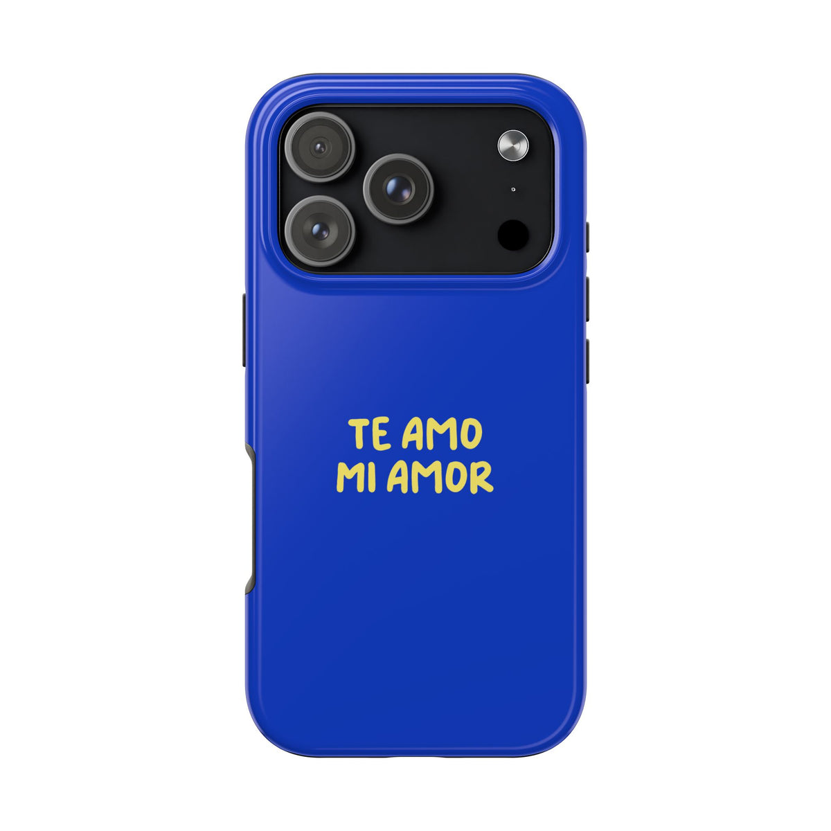 Blue Phone Case with Custom Text