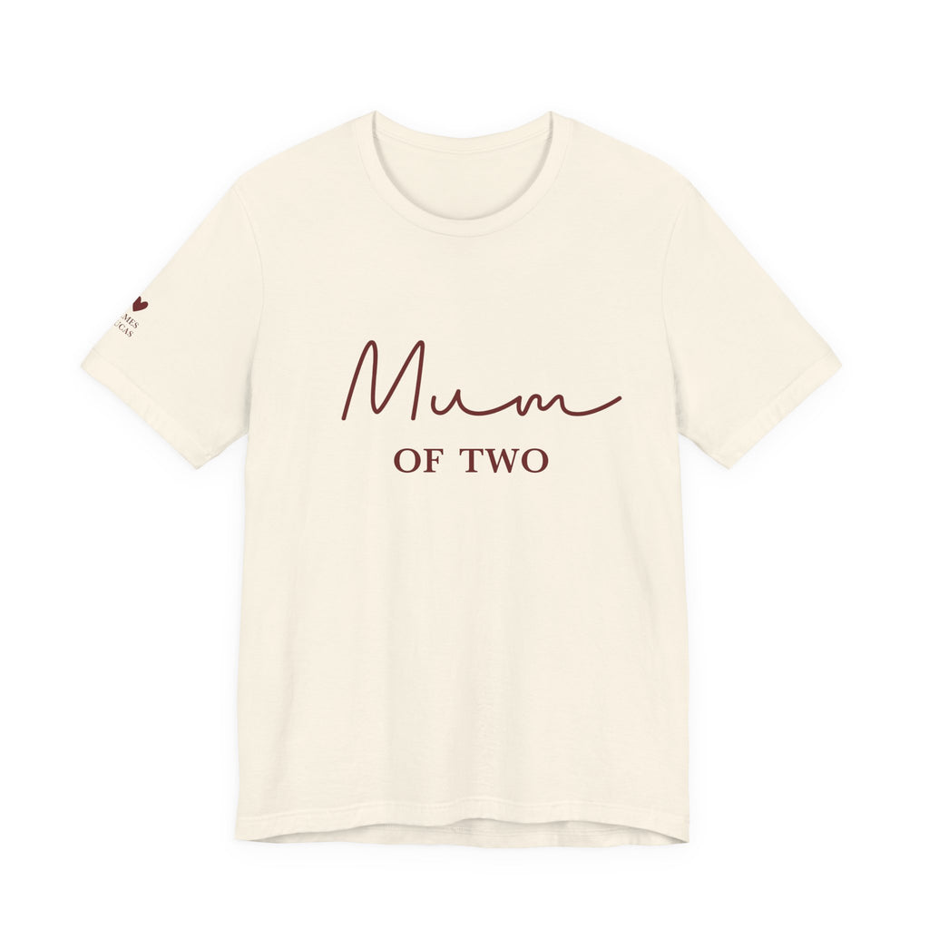 Camiseta Mamá de y nombres personalizados