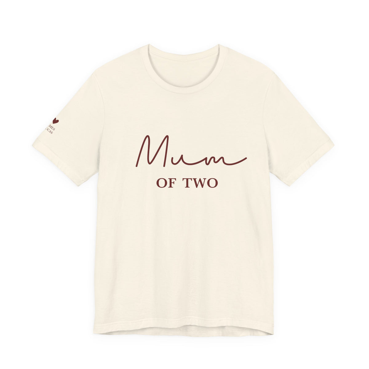 Camiseta Mamá de y nombres personalizados