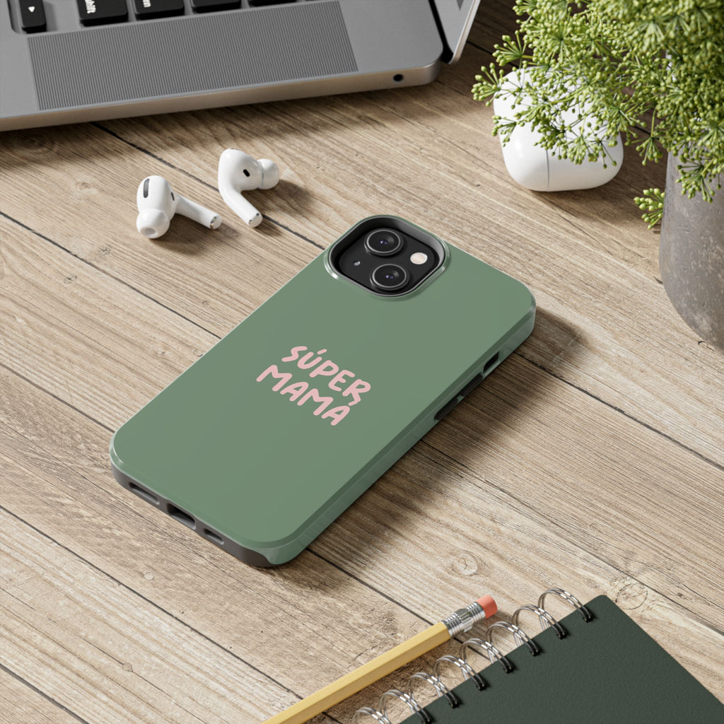 Funda para Teléfono Verde con Texto Personalizado