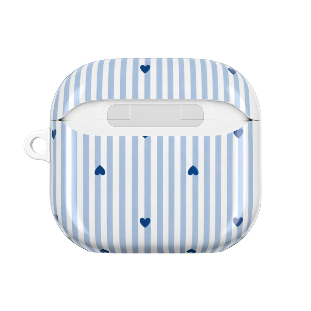 Copy of Blue Striped AirPods Case with Personalized Name