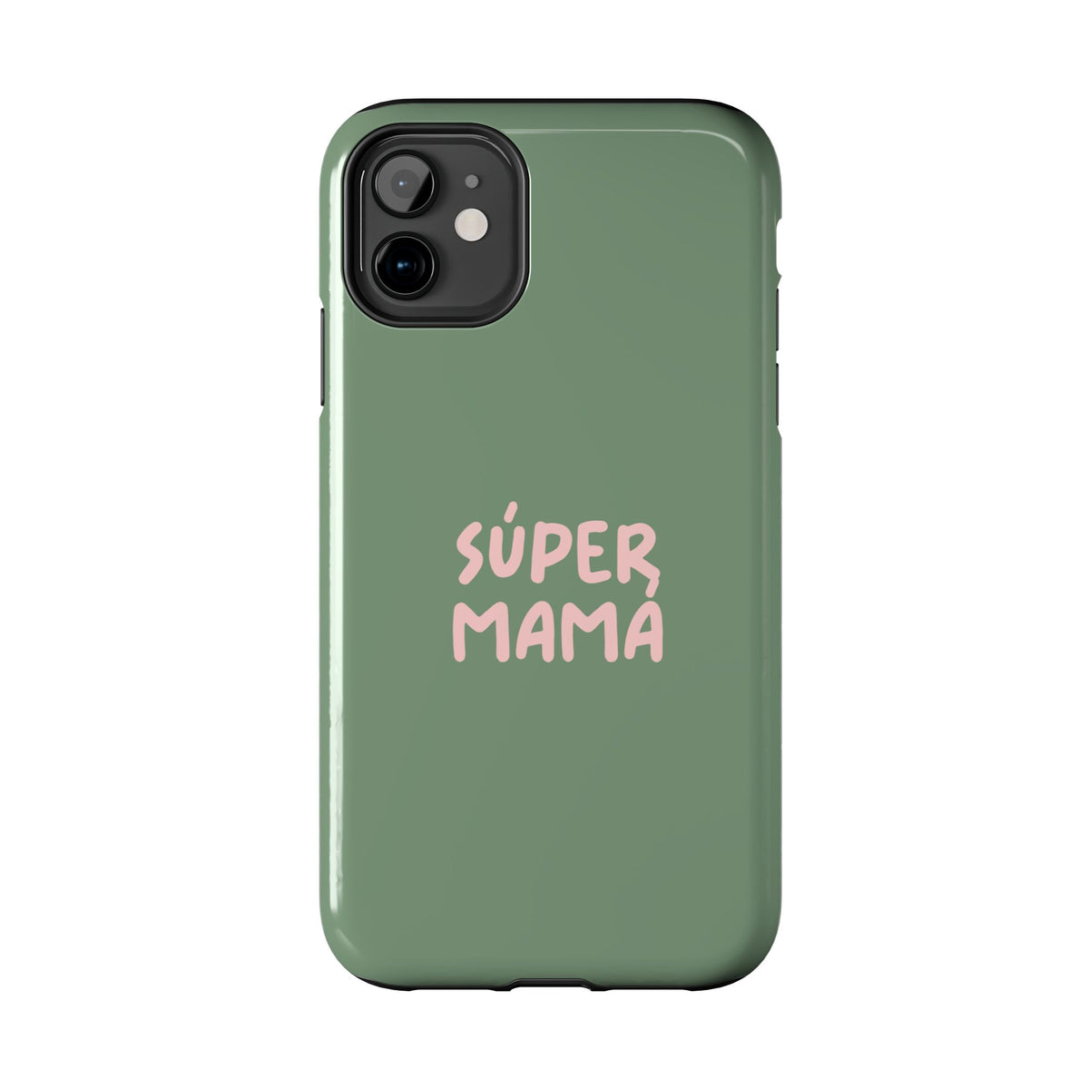 Green Phone Case with Custom Text