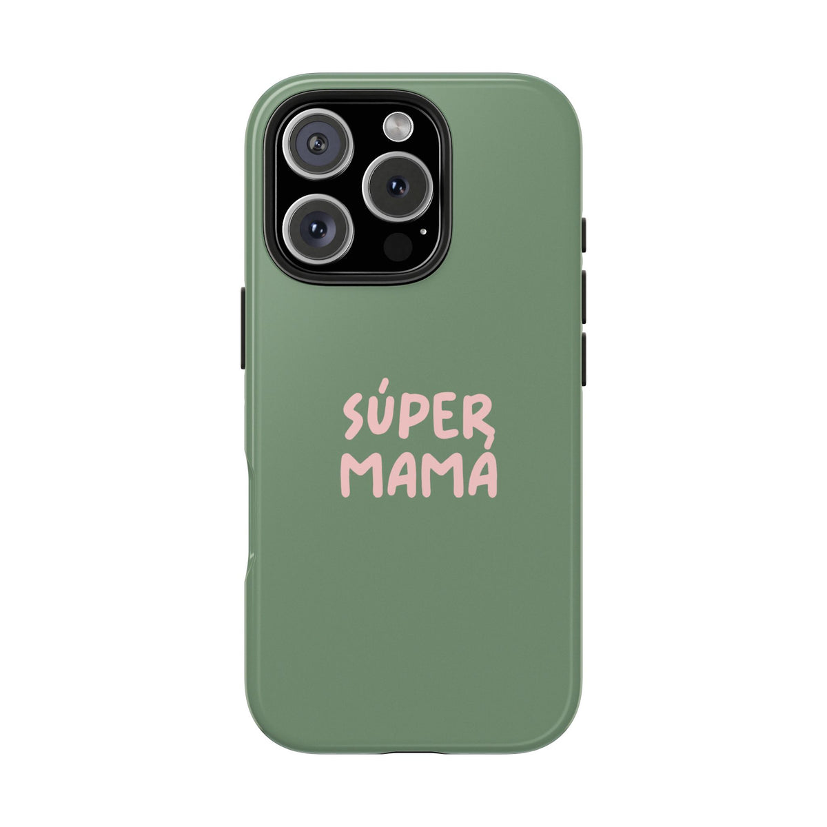 Green Phone Case with Custom Text