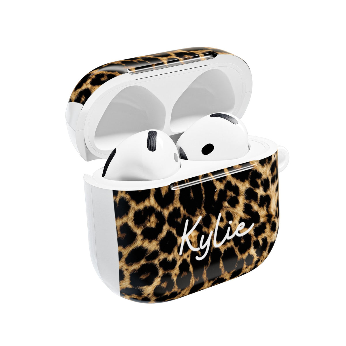 Leopard Print AirPods Case with Personalized Name