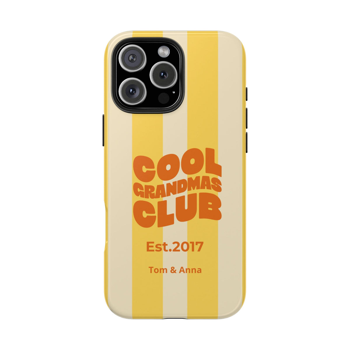 Funda de teléfono Club de abuelas geniales y nombres de niños