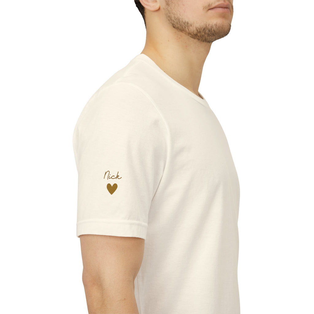 Camiseta personalizada "Abuelo desde" estampada con nombres
