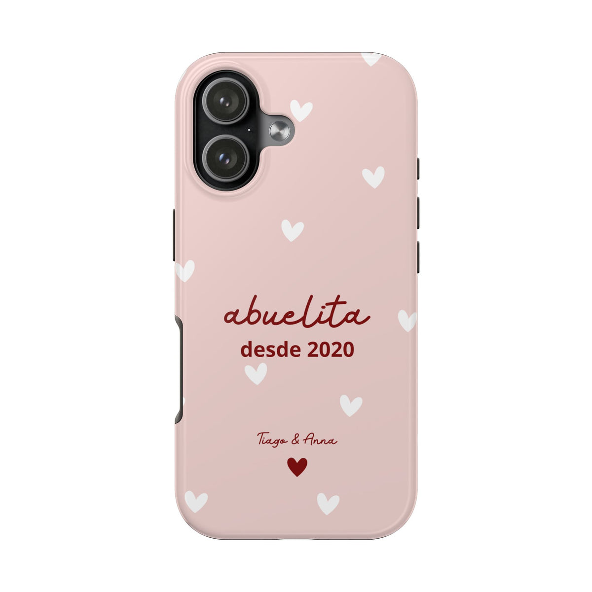 Funda personalizada de mamá o abuela con fecha y nombres
