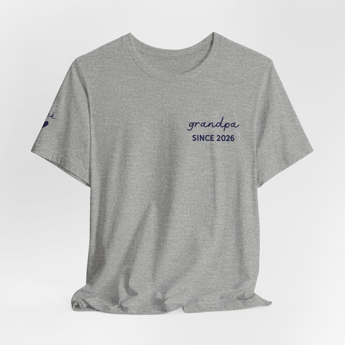 Camiseta personalizada "Abuelo desde" estampada con nombres