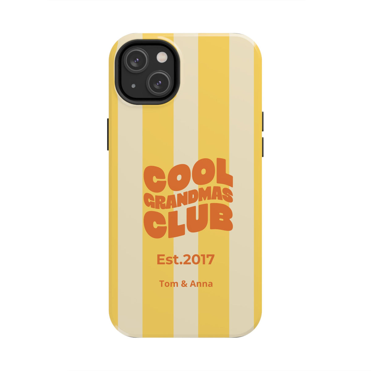 Funda de teléfono Club de abuelas geniales y nombres de niños