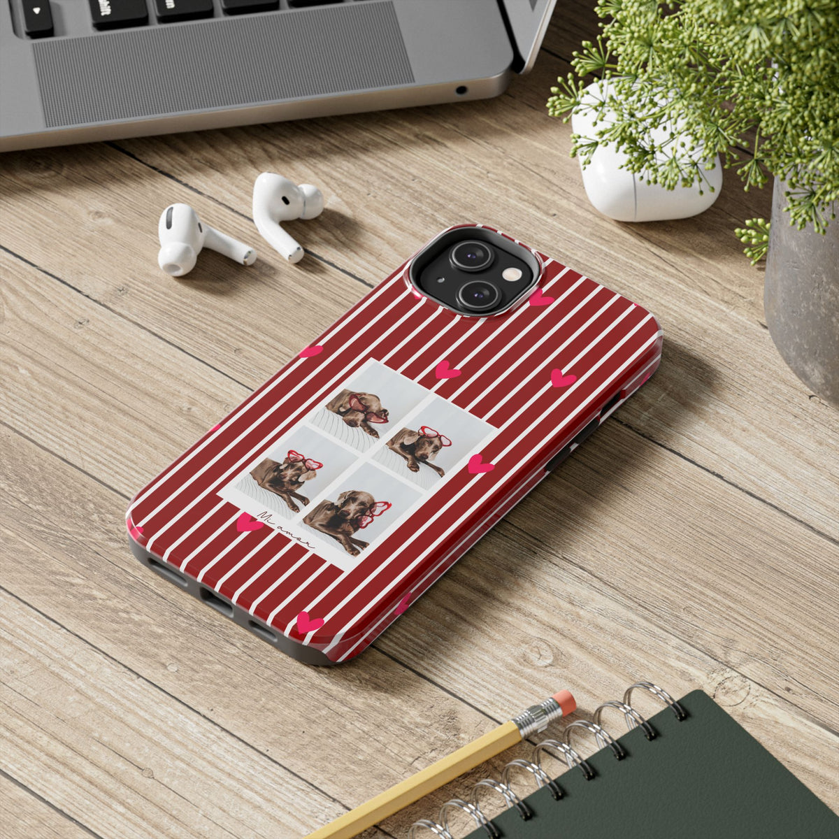 Funda de teléfono estilo cabina de fotos