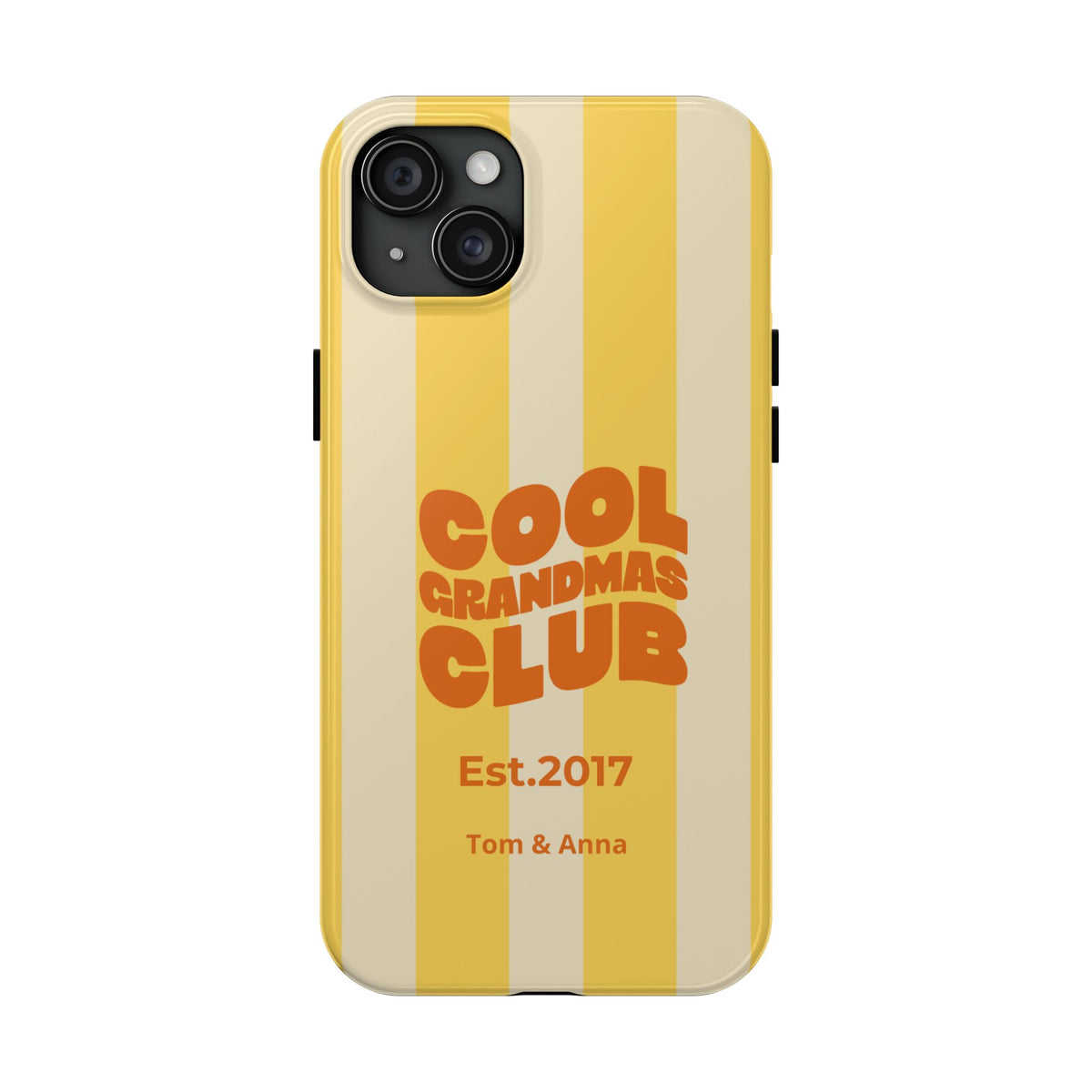 Funda de teléfono Club de abuelas geniales y nombres de niños