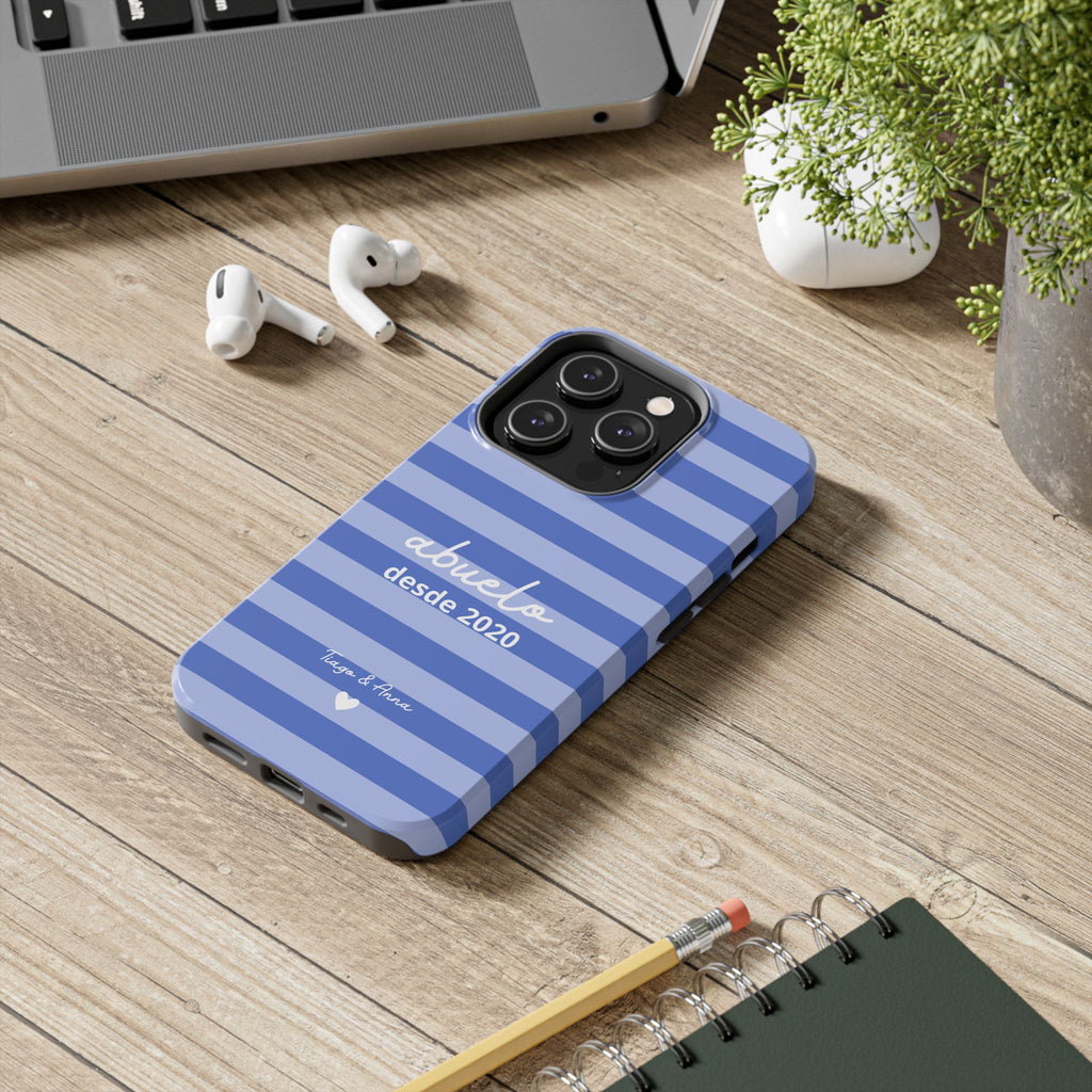 Funda personalizada para Papá o Abuelo con fecha y nombres