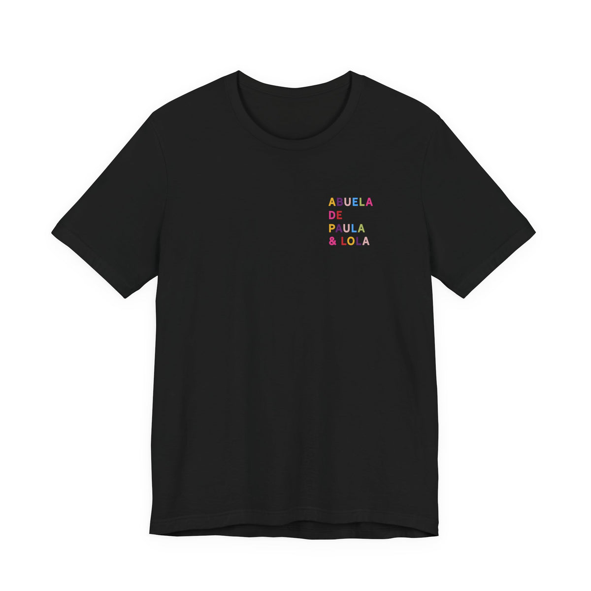 Camiseta multicolor personalizada para la abuela