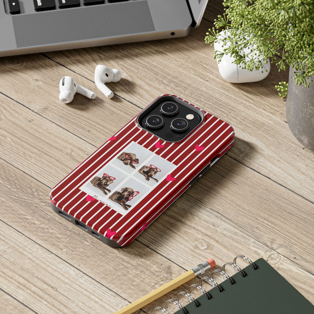 Funda de teléfono estilo cabina de fotos