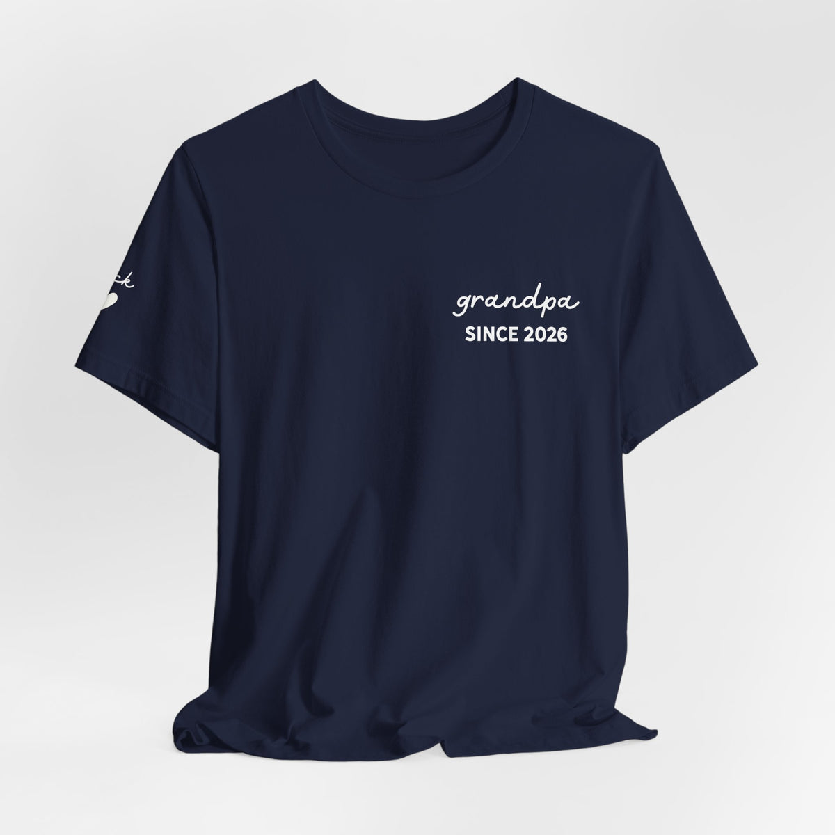 Camiseta personalizada "Abuelo desde" estampada con nombres