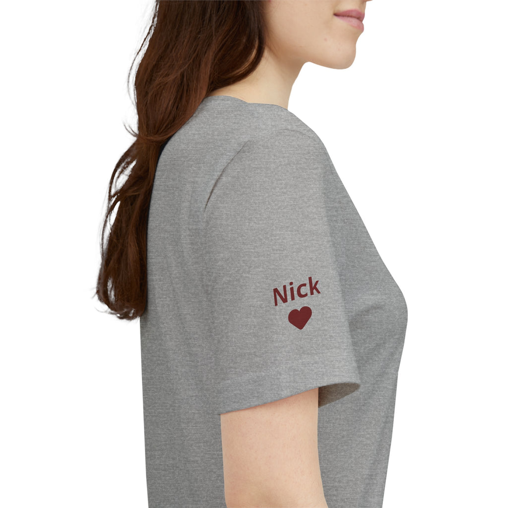 Camiseta Club de Abuelas Geniales y Nombres de Nietos en la Manga