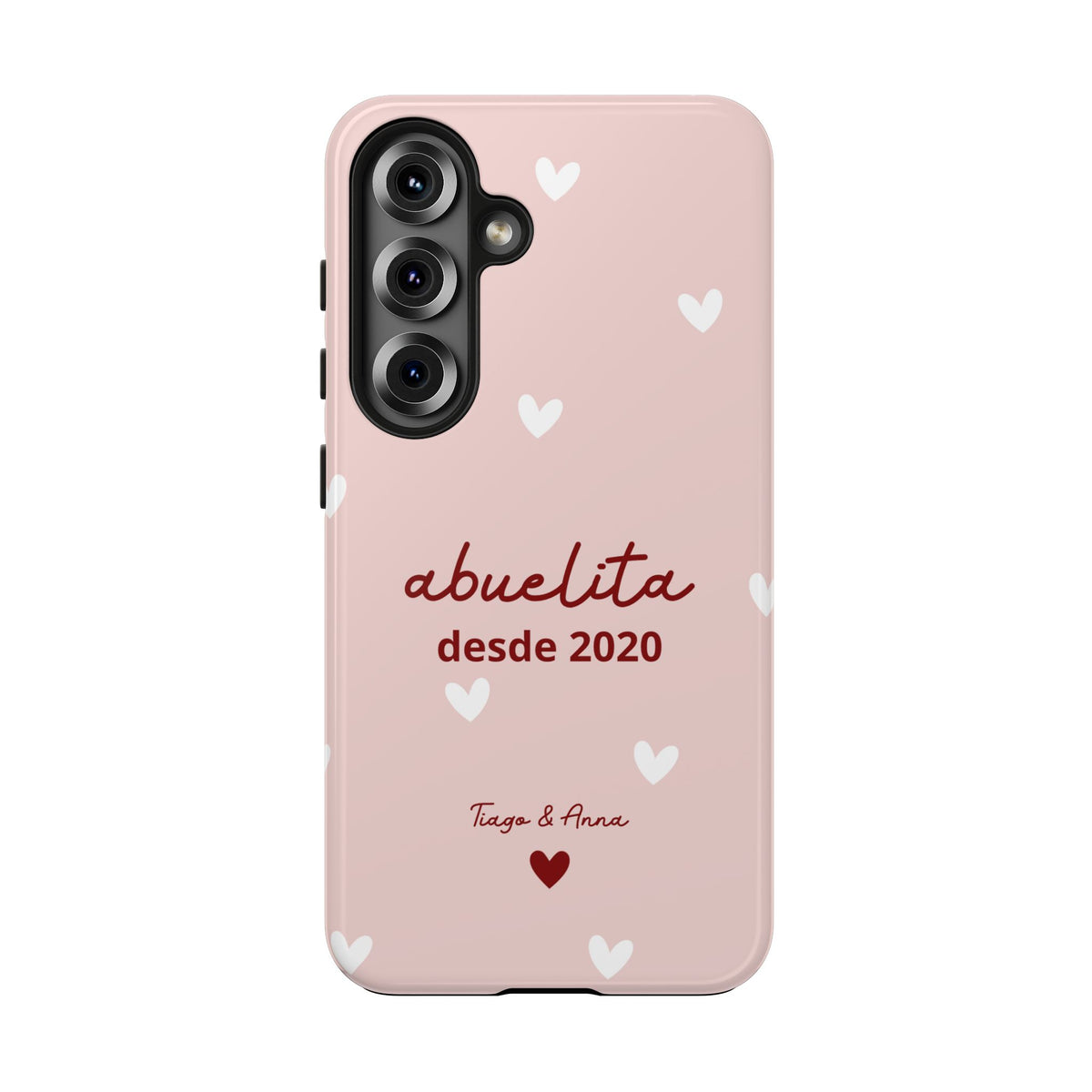 Funda personalizada de mamá o abuela con fecha y nombres