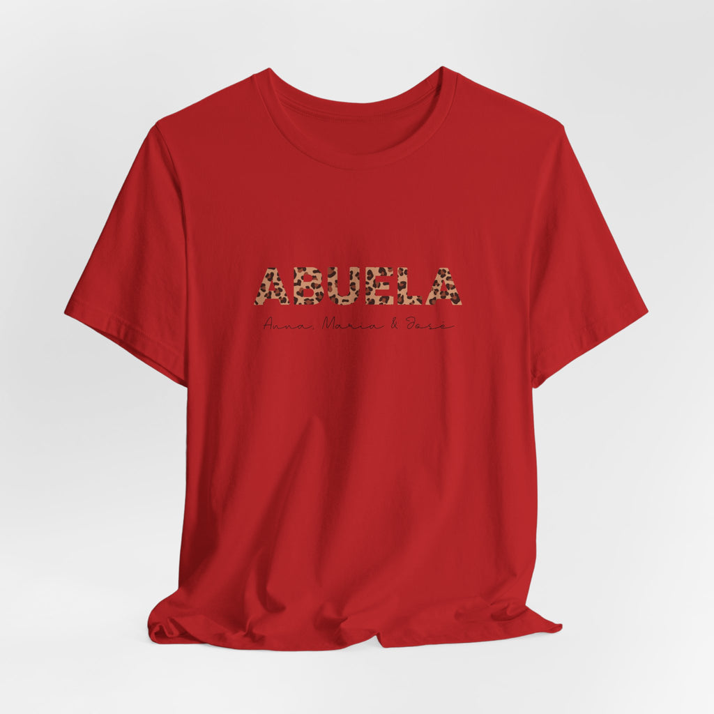 Camiseta Leopard Abuela Personalizada