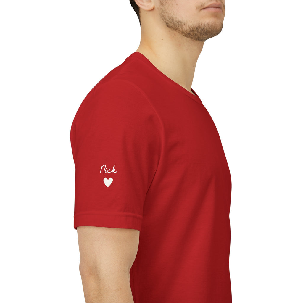 Camiseta personalizada "Abuelo desde" estampada con nombres