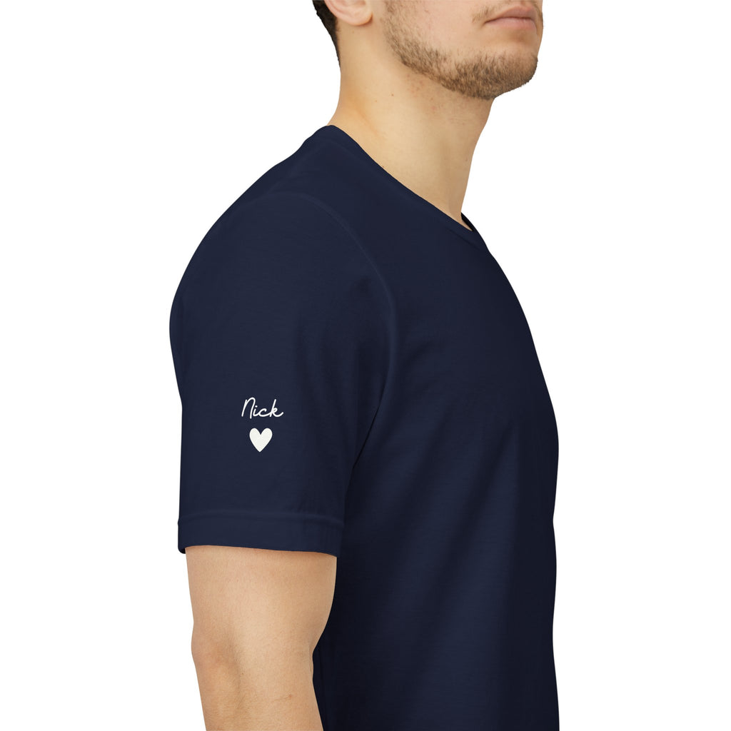 Camiseta personalizada "Abuelo desde" estampada con nombres