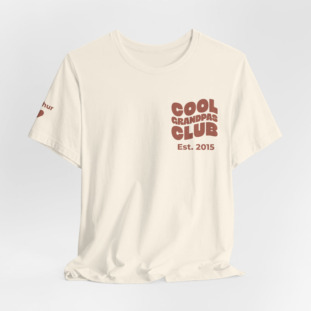 T-Shirt Cool Grandpas Club & Sleeve Names