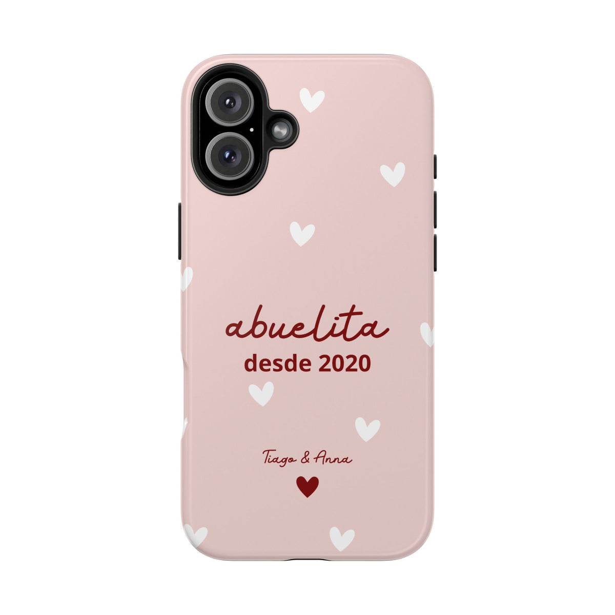Funda personalizada de mamá o abuela con fecha y nombres