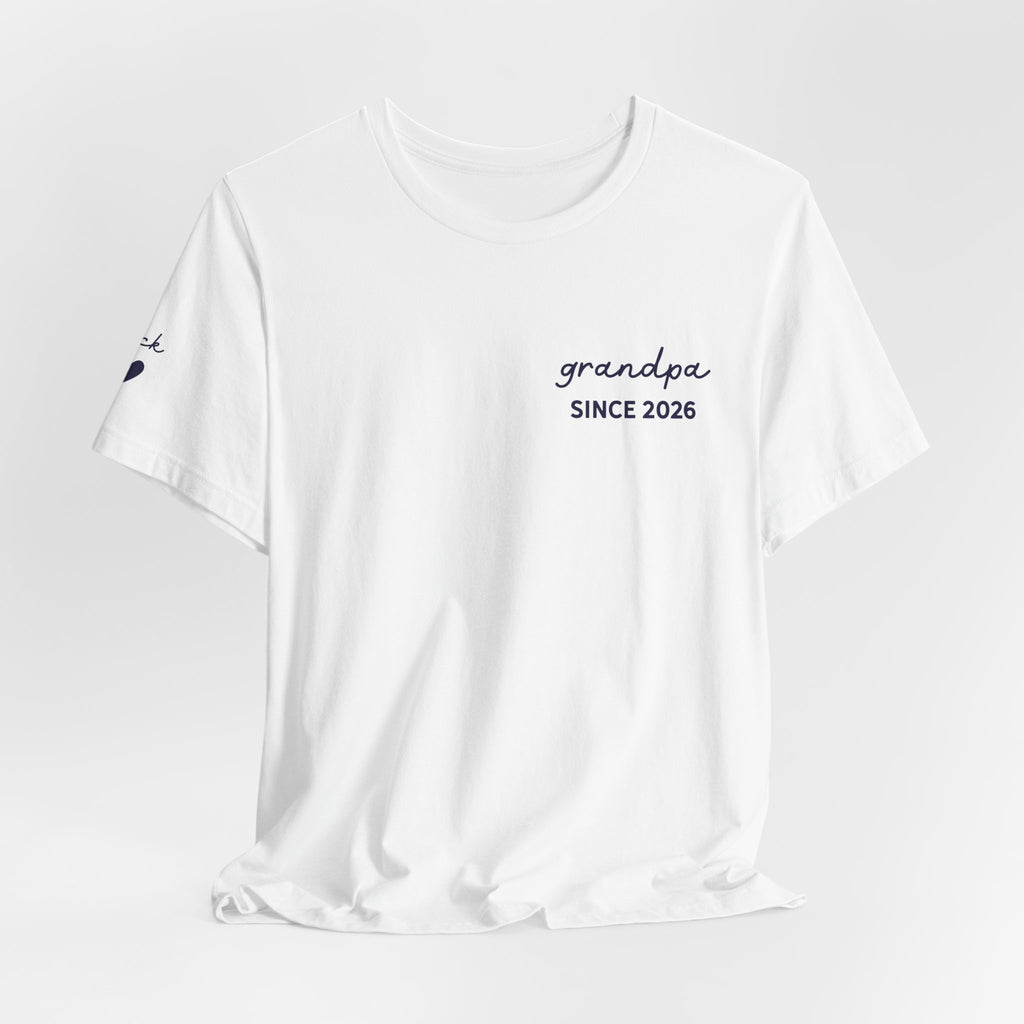 Camiseta personalizada "Abuelo desde" estampada con nombres
