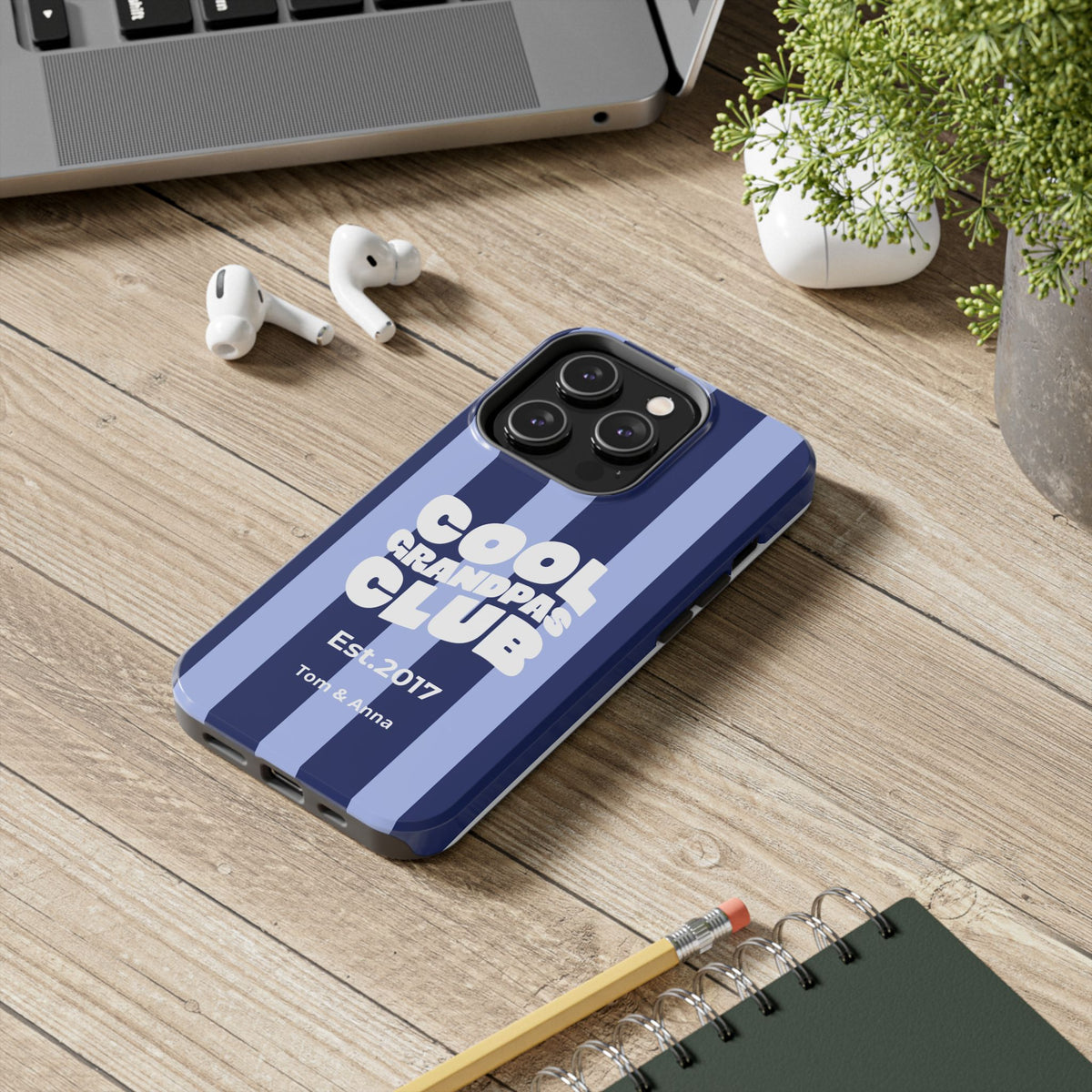 Funda para Teléfono Club de Abuelos Geniales y Nombres de los Nietos